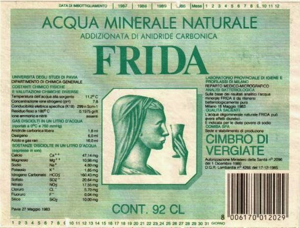 Vergiate Acqua Frida