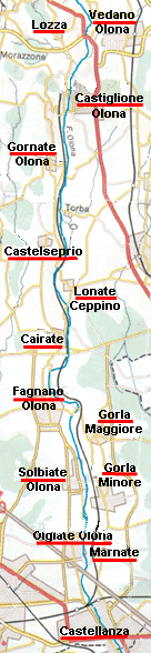 Valle Olona Cartina