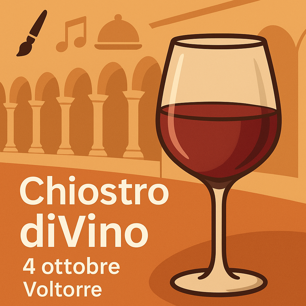 Chiostro diVino”: a Voltorre una serata di vino, arte e musica